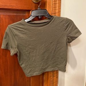 Green Wild Fable Crop Top (S)